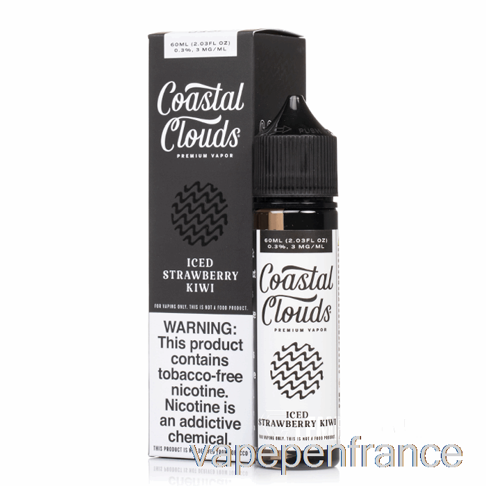 Kiwi Fraise Glacé - Nuages ​​côtiers Co. - Stylo Vape 60 Ml 6 Mg